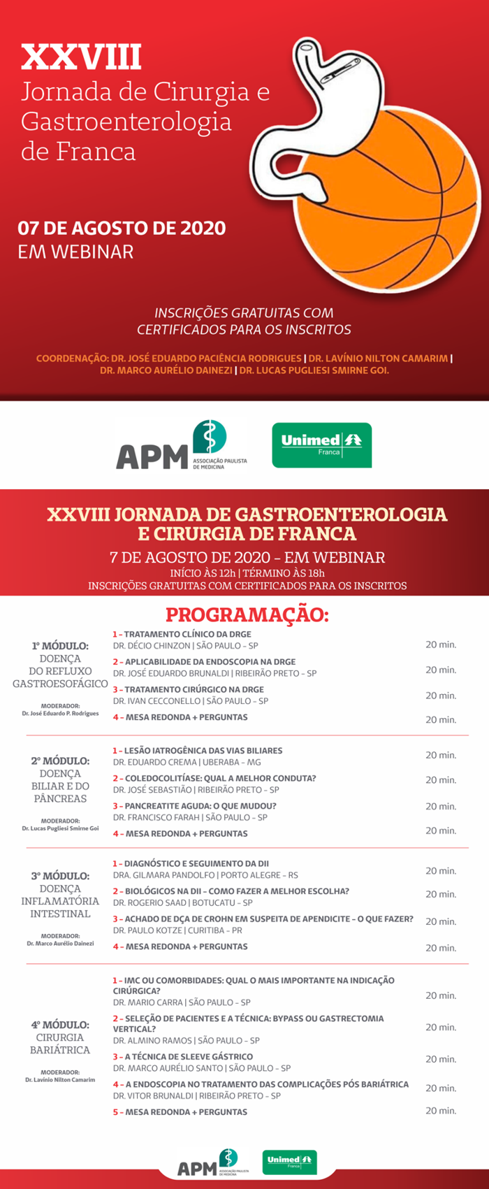 XXVIII Jornada de Cirurgia e Gastroenterologia de Franca